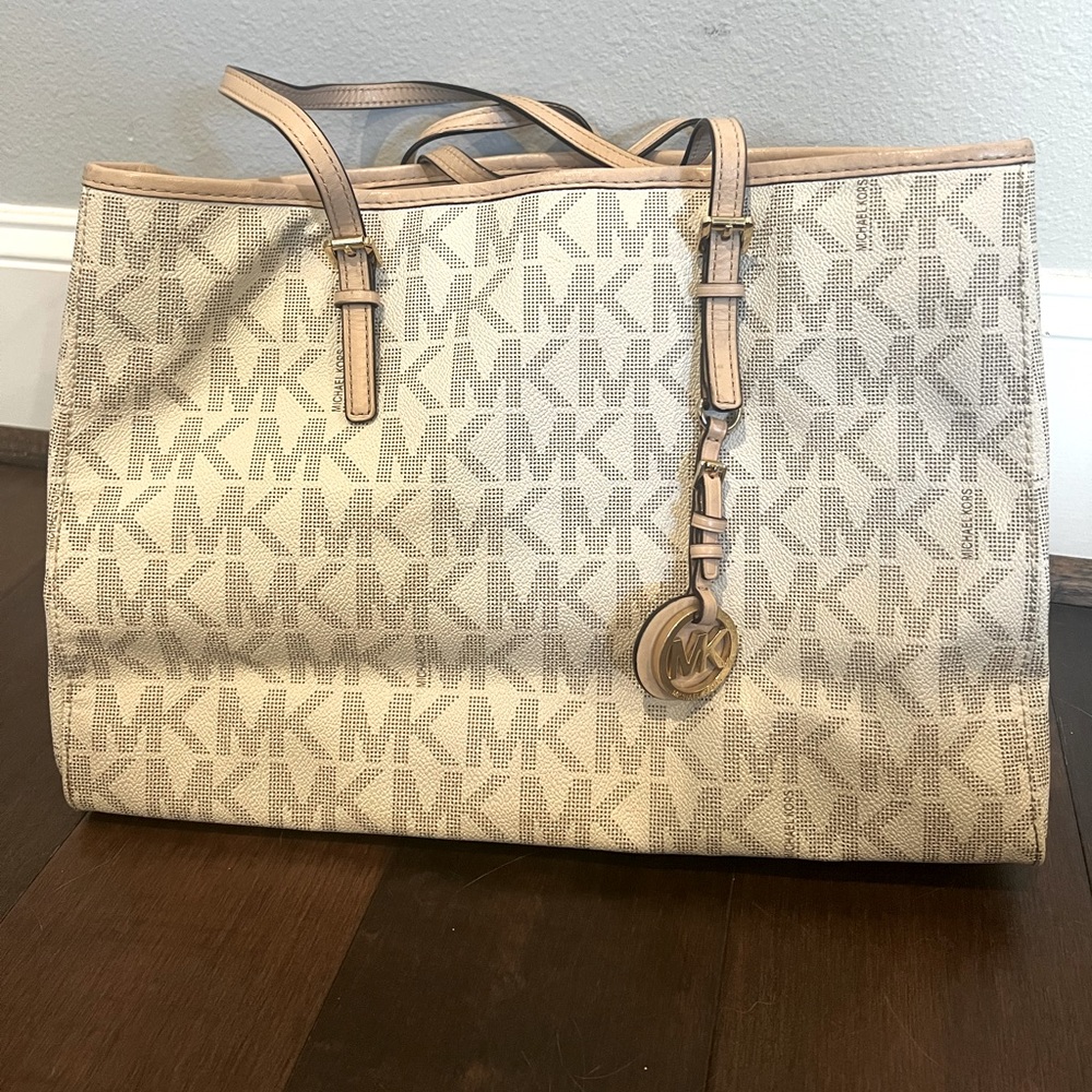 Michael Kors White Monogram Handbag